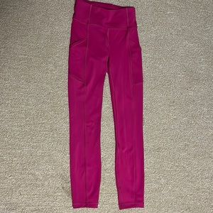Hot pink Lululemon leggings